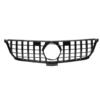 Grille de calandre noire brillante de style diamant GTR pour Mercedes Benz W166 ML ML300 ML320 ML350 ML400 2012-2015