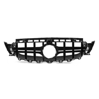 Grille de calandre noire de style AMG C63S avec appareil photo pour Mercedes-Benz W213 S213 2016-19