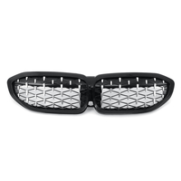 Grille de calandre pour rein noir brillant et chrome pour BMW Série 3 G20 2018-2020