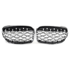 Grille de calandre style diamant pour rein avant pour BMW Série 1 F20 F21 10 11 12 13 14