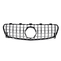 Grille de calandre supérieure avant style argent chromé pour Benz GLA X156 GLA200 GLA250 GLA45 AMG 2017-2018