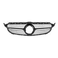 Grille de grille de style diamant avant de voiture pour Mercedes Classe C nouvelle W205 C200 C300 C250 2019