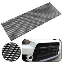 Grille de grille de type diamant universelle 120X40cm ABS Grille daération de spoiler en plastique,  noir