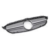 Grille de maille de gril avant de style AMG de ruban pour Mercedes Classe C W205 C200 C250 15-18