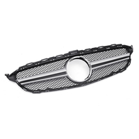 Grille de maille de gril avant de style AMG de ruban pour Mercedes Classe C W205 C200 C250 15-18