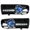 Grille de pare-chocs inférieure avant conduisant la lampe DRL du feu de brouillard avec faisceau de câbles pour VW GOLF