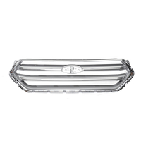 Grille de pare-chocs supérieure pour calandre pare-chocs argentée,  chrome,  pour Ford Escape 2017-2018