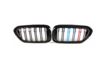 Grille de voiture pare-chocs avant Grillle pour BMW Série 5 G30 G31 2017-2018 rein avant double lamelle noir
