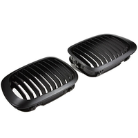 Grilles de calandre sport avant noir mat pour BMW E46 2D 2 portes 1998-2002