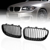 Grilles de voiture de rein avant noir brillant 2 pièces pour BMW série 1 E81/E82/E87/E88 2007-2013
