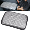 Gris cuir PU voiture accoudoir couverture auto centre console boîte coussin coussin universel 30x20cm