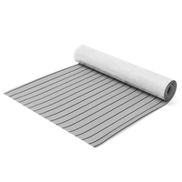Gris de teck de Faux de la mousse 5x de 90x240cm EVA avec la feuille de Decking de bateau de lignes noires