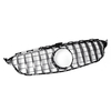 Gris GTR supérieur Grille Pour Mercedes Benz W205 AMG Look C200 C250 C300 C350 Argent 2015-2018