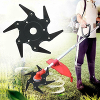 Gris profond 6 lames de lame de rasoir pour tondeuse à gazon pour tondeuse à gazon