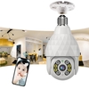 Guudgo HD 1080P E27 Wifi Caméra IP Surveillance 8 LED 4 Infrarouge 4 Lumières Blanches Diamant Ampoule Boule Caméra Inte