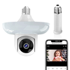 Guudgo Tuya 3MP WiFi Blub Camera Wireless PTZ IP Cam Color Night Vision Motion Detection Two-way Talk Outdoors Security