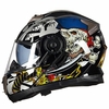 GXT 160 Flip Up Casque de moto intégral Double lentille Casco Racing Capacete