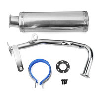GY6 50cc 100cc Scooter Performance Silencieux Déchappement Tuyau Inoxydable 88 * 300mm
