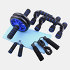 Gym Fitness Equipment Muscle Trainer Wheel Roller Kit Rouleau abdominal Push Up Bar Jump Rope Set
