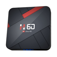 H60 H616 TV BOX 2 + 16 Go Décodeur réseau Android 10 6k HD Lecteur réseau