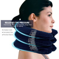 Hailicare dispositif de traction de la vertèbre cervicale trois tubes gonflable extensible soins de santé doublure en PV