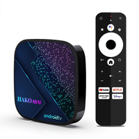 HAKOMiNi S905Y4 TV BOX Android 11.0 4G + 32GB 4K HDR AV1 vidéo double Bande Wifi BT 5.0 100M LAN lecteur multimédia déco