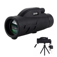HaleBor 12X22 Télescope Haute Puissance HD Optique BAK4 Prisme Monoculaire avec Support Smartphone et Trépied Pour Télép