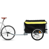 HALLOLURE 2 roues remorque à bagages robuste housse de pluie en métal support de stockage en acier vélo cargaison brouet