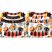 Halloween Ballon Set Lettre Drapeau Bannière Ballon Décoration