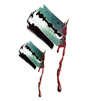 Halloween Blade Horror Wound Lifelike Bloodstain Scar Autocollants