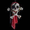 Halloween Buccaneer Secrets Escape Haunted House Décoré Terreur Skull Bone One-Eyed Pirates Hanging Skull Head