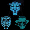 Halloween Cool Sound Control LED Illuminez le visage de masque de parti cosplay éclatante