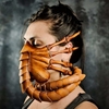 Halloween Costume Scorpion masque visage Hugger masque Alien Covenant griffes insecte xénomorphe Hugger visage ver Latex