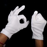 Halloween fournit 100% coton blanc des gants de hip-hop 