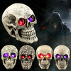 Halloween Human Prop Resin Skull LED Night Lights Décoratif Nouveauté Pranksters Halloween Fournitures