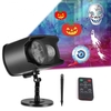 Halloween Noël LED Projecteur Lumière Sans Fil À Distance Intérieur Extérieur Wonderland Projecteur