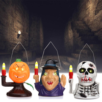 Halloween Party Home Decoration Supplies Portable Luminous Ghost Lamp Toys pour enfants Children Gift
