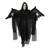 Halloween Prop Hanging Skull Skeleton Ghost Haunted Batterie Flash Eye Party Decorations Voice Control