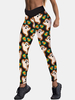Halloween Style Femmes Fantôme Imprimer Taille Haute Hanche Levage Slim Sport Yoga Pantalon
