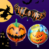 Halloween tête de citrouille fête décorations pour la maison accessoires ballons en aluminium