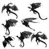 Halloween Spooky 3D Ptérosaure Mur Verre Fenêtre Mur Autocollant Parti Décoration 7pcs