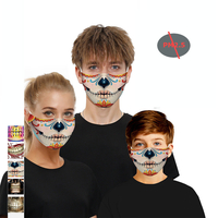 Halloween série-Double Chip Anti PM2.5 Masque Anti-Poussière Respirant Masque De Protection Respirant Coupe-Vent Pour Le