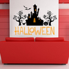 Hallowen Welcom maison verre fenêtre décoration murale autocollant Party House Home Decoration Creative Decal