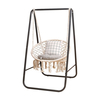 Hamac en métal cadre en forme de A support de chaise siège oscillant cadre de remplacement chaise hamac en coton