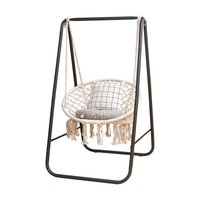 Hamac en métal cadre en forme de A support de chaise siège oscillant cadre de remplacement chaise hamac en coton