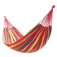 Hamac en toile portable voyageant en plein air pique-nique chaise balançoire en bois 2 personnes Camping lit suspendu