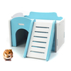 Hamster House Funny Escalade Échelle Glisser Lit En Bois Jouer Jouet pour Petits Animaux