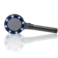 Handheld 8 LED Loupe 5X Illuminée Lampe de Loupe Pour Lecture Optique Verres Lentille Portable Magniying Verre Bijoux Lo