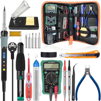 Handskit 80W Kit de fer à souder numérique Température Fer à souder électrique 110V 220V Multimètre Outil de soudage de