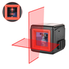 Hanmer LV2 Portable Red Light 2 Ligne 1 Point Cube Niveau laser Croix-ligne Laser avec fonction de verrouillage du nivea
